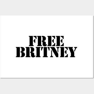 Free Britney Typography Black Text Posters and Art